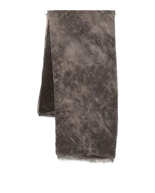 Avant Toi Gray Austen Faded Effect Light Wool Scarf 100X200 for men
