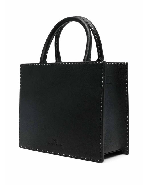 トートバッグ ELISABETTA FRANCHI Small tote with contrast stitching Elisabetta Franchi Woman Small Tote with Contrast Stitching