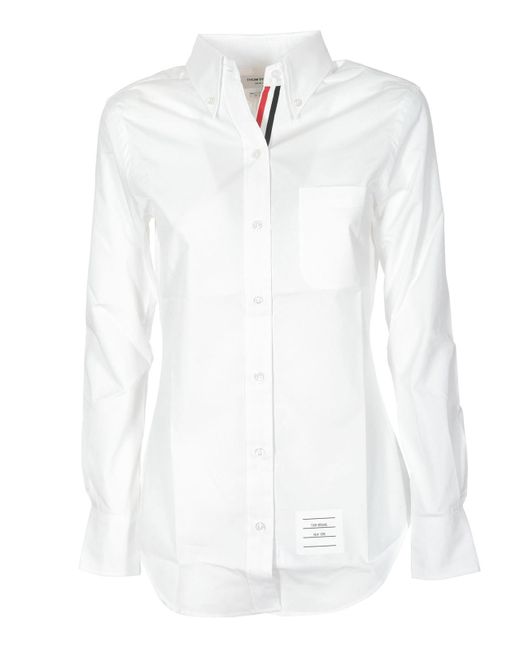 Thom Browne White Button-Down Shirt