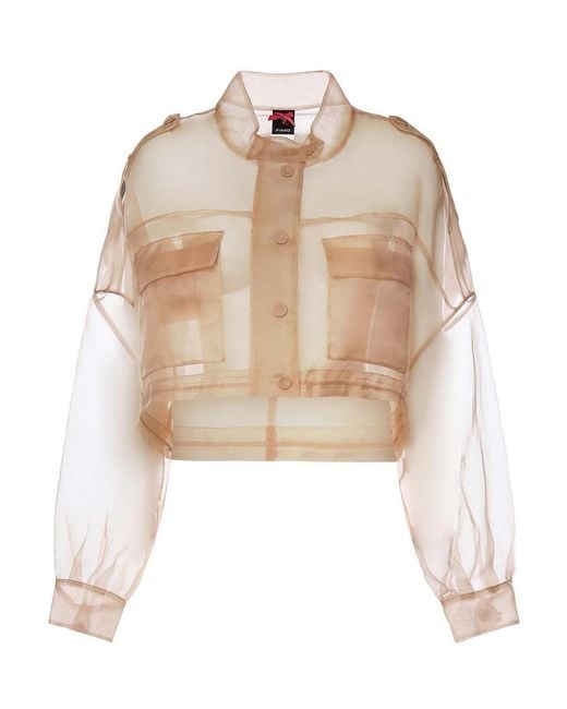 Pinko Natural Cropped Pea Coat