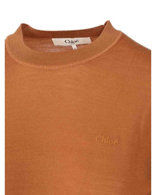 Chloé Brown Wool Sweater