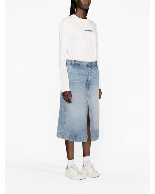 Jil Sander White Crew Neck