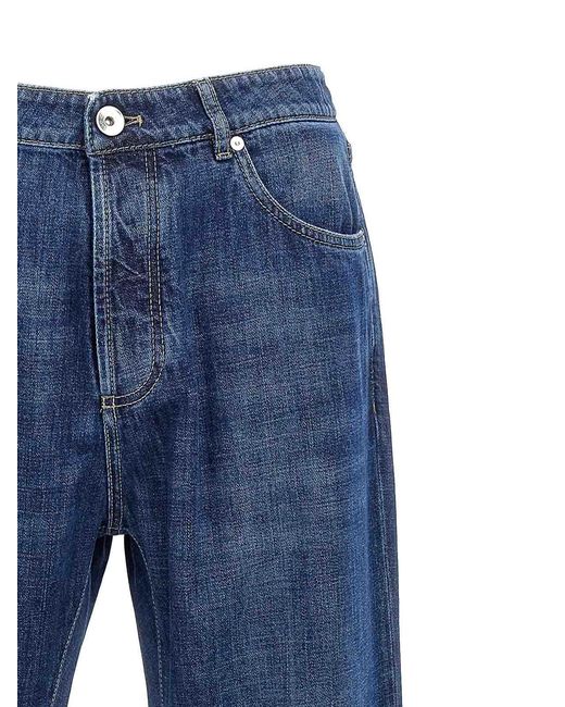 Brunello Cucinelli Blue Denim Jeans for men