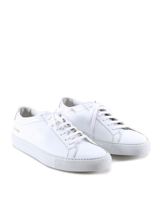Common Projects White Smooth Leather Sneakers for men