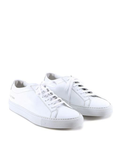 Common Projects White Smooth Leather Sneakers for men