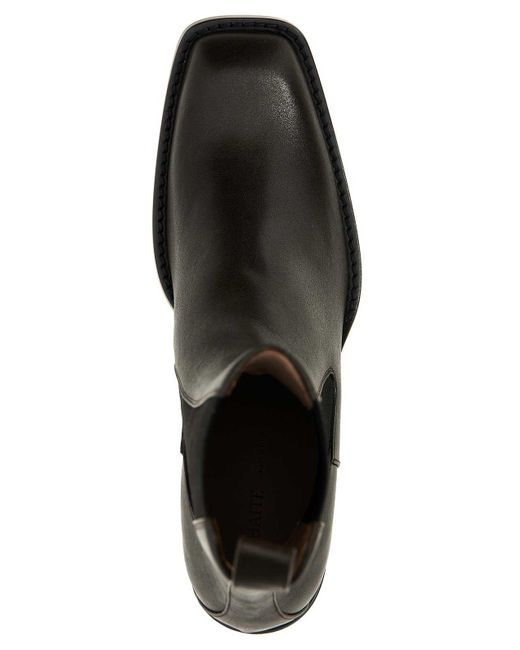 Khaite Black 'Austin' Ankle Boots