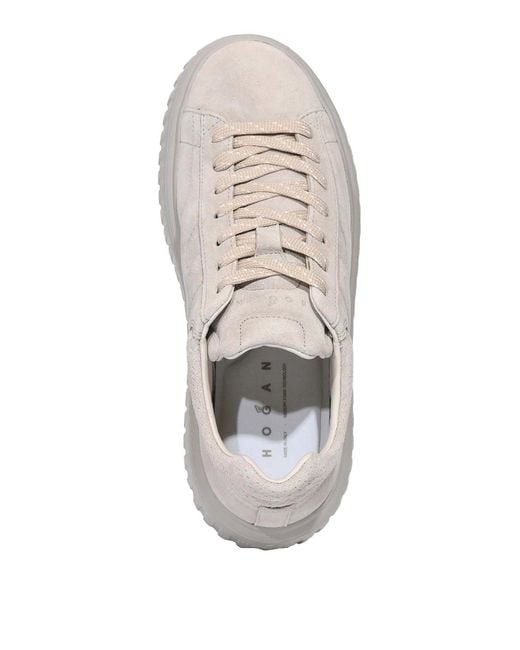 Hogan Gray H-Stripes Sneakers