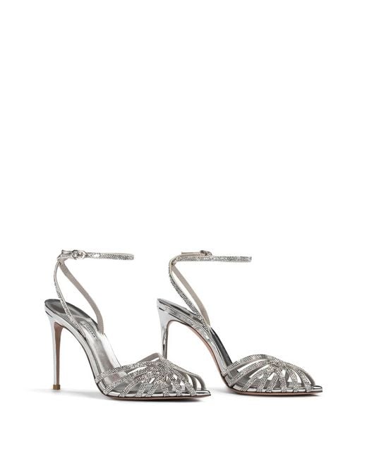 Le Silla White Sandals