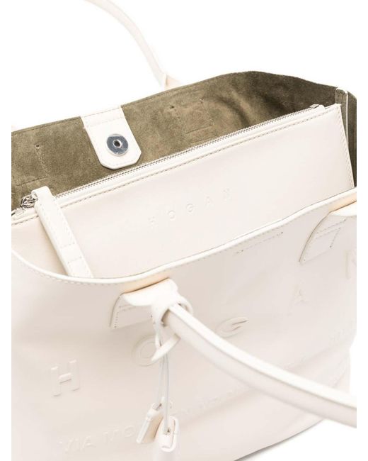 Hogan White Tote