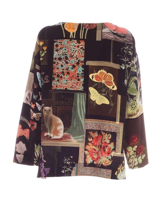 Vivetta Black Printed Blouse