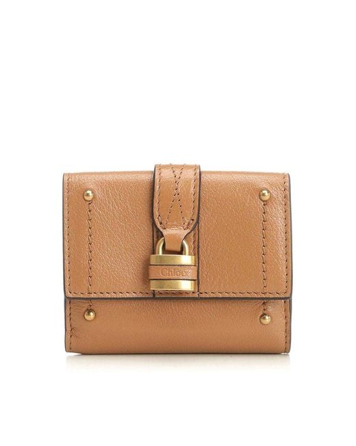Chloé Natural Paddington Mini Trifold Wallet