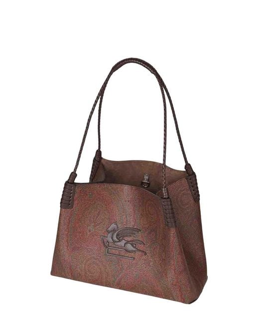Etro Brown Libra Small Tote