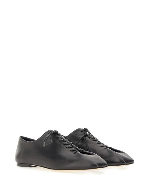 Aeyde Black Lace-Up Shoe Isla