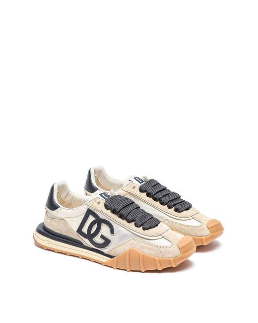 Dolce & Gabbana White Dg Cushion Sneakers for men