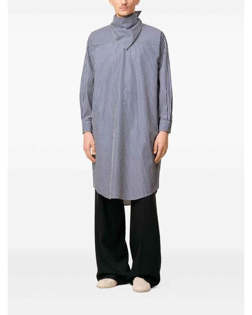 AMI Blue Bandana Cotton Dress