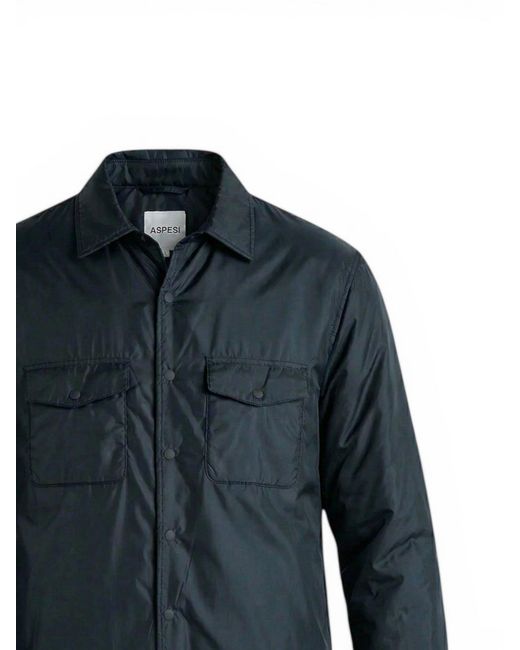 Aspesi Blue Waiting For Shirts for men
