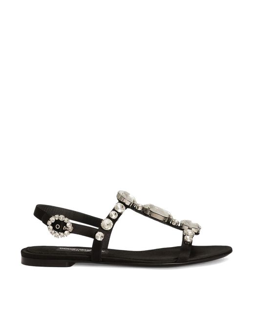 Dolce & Gabbana White Dolce &Amp Gabbana Line Jewel Sandal