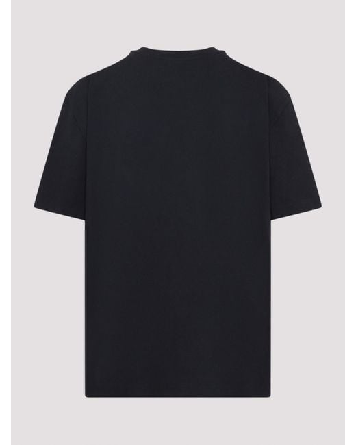 Acne Black Cotton T-Shirt for men
