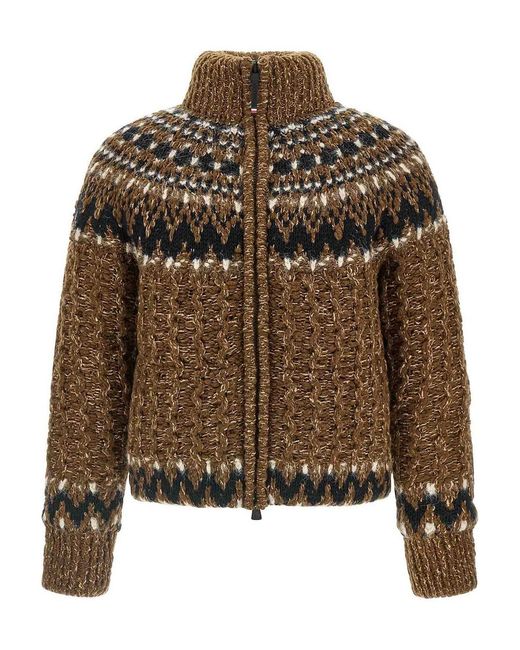 Moncler Brown 'Indren' Down Jacket for men
