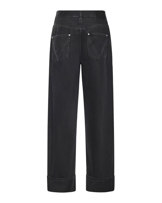 Bottega Veneta Blue Cuffed Denim Jeans for men