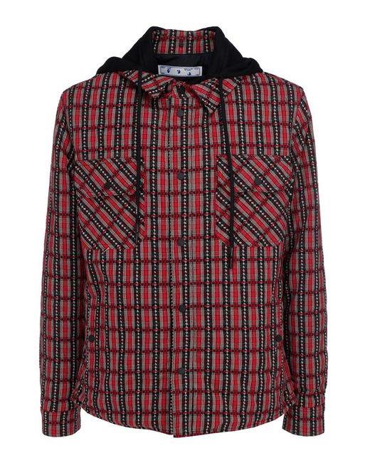Off-White c/o Virgil Abloh Red Patterned Jacket for men