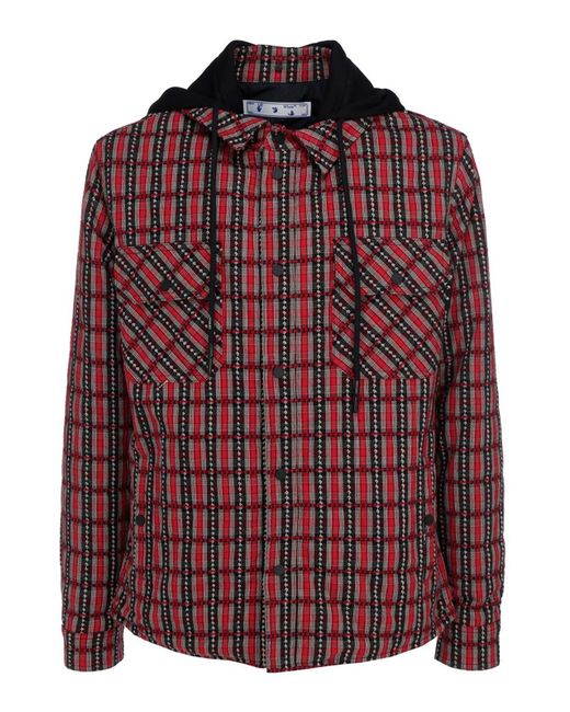 Off-White c/o Virgil Abloh Red Patterned Jacket for men