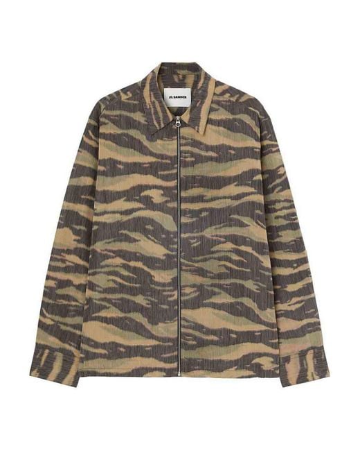 Jil Sander Green Shirts for men