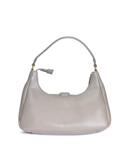 Just Cavalli Gray Iconic Snakes Bag