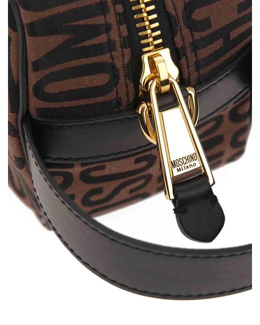 Moschino Brown Lost And Found Big Pochette for men