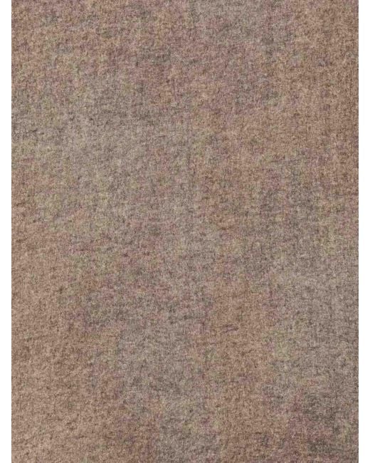 Avant Toi Brown Hand Painted Cashmere Scarf 185X90 for men
