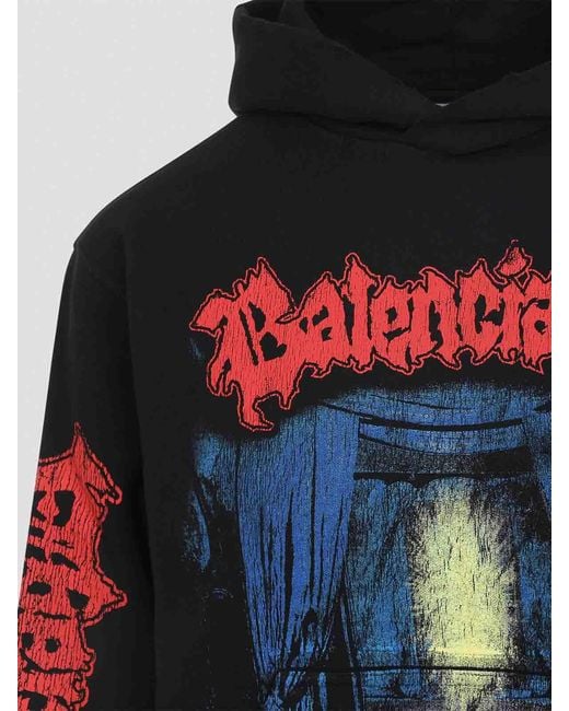 Balenciaga Black Medium Fit Hoodie