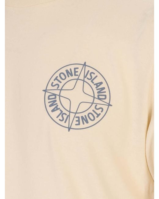 Stone Island White Tshirt for men