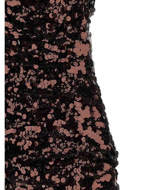Ganni Black Sequins Mini Dress