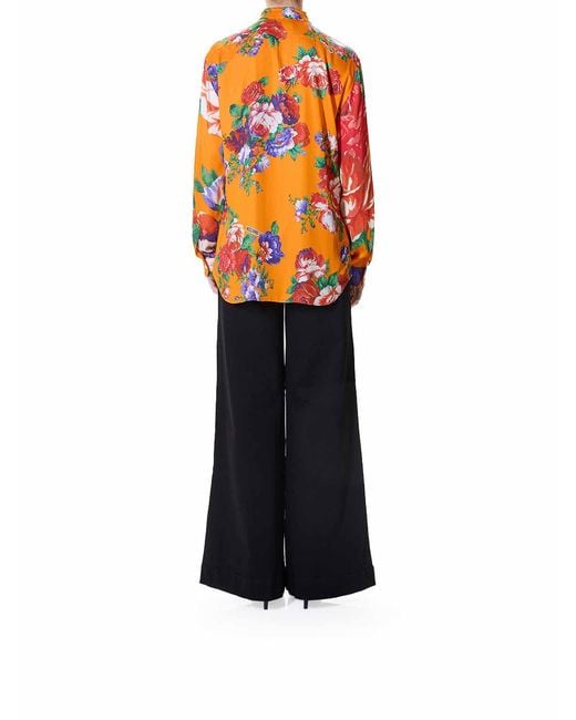 Moschino Orange Roses Shirt