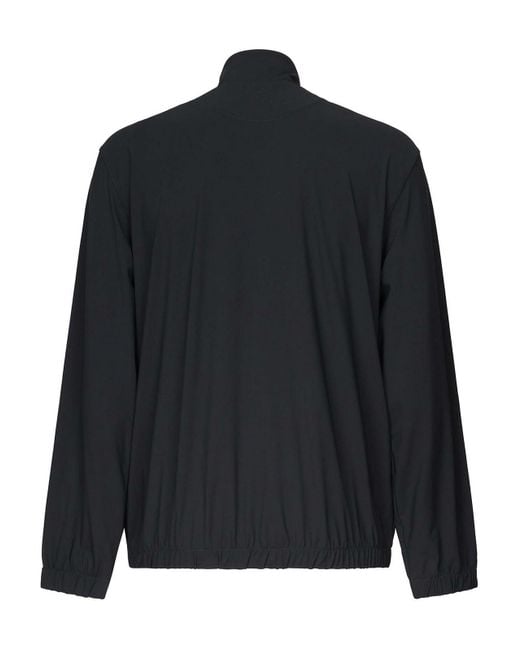 Eleventy Black Bomber Jacket With Zipper for men