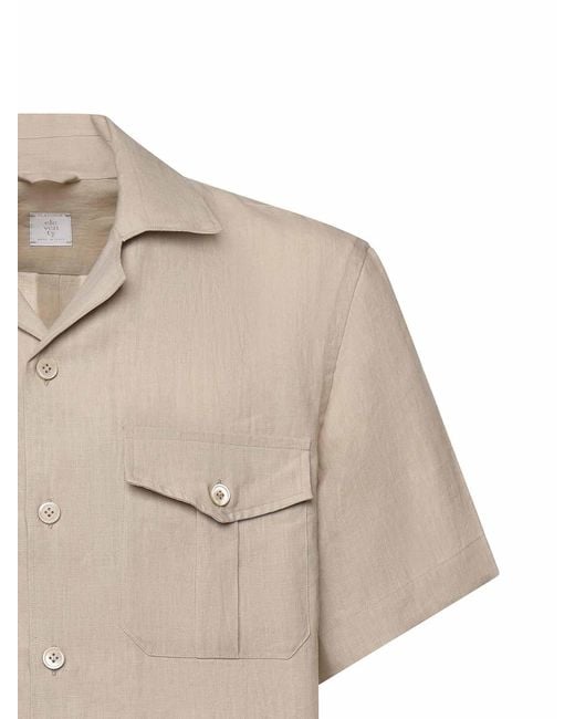 Eleventy Natural Linen Shirt<Br for men