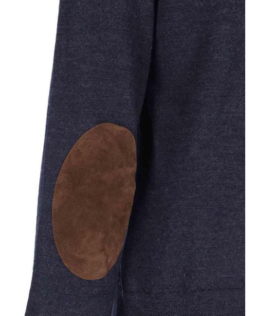 Maison Margiela Blue Wool Sweater for men