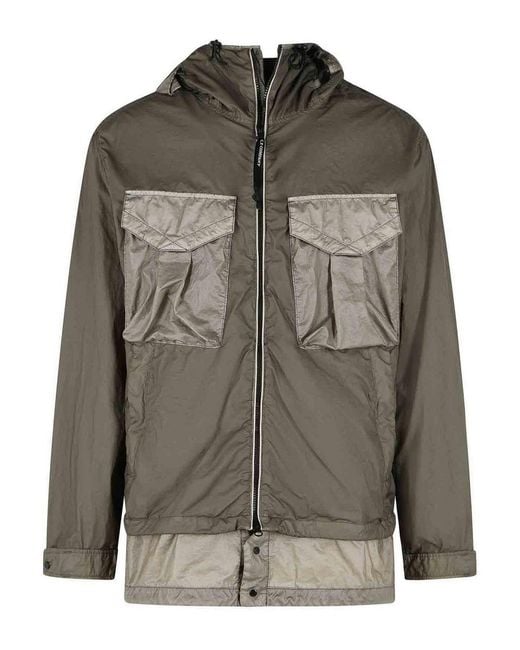 C P Company Green Polyamide Jacket for men