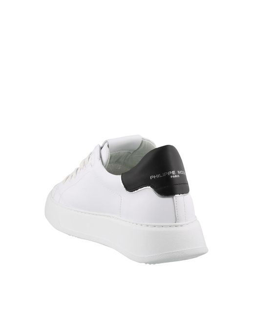 Philippe Model White Temple Sneakers for men