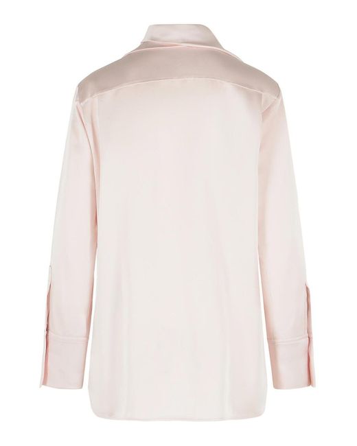 Jil Sander Pink Fiocco Acetate And Viscose Shirt