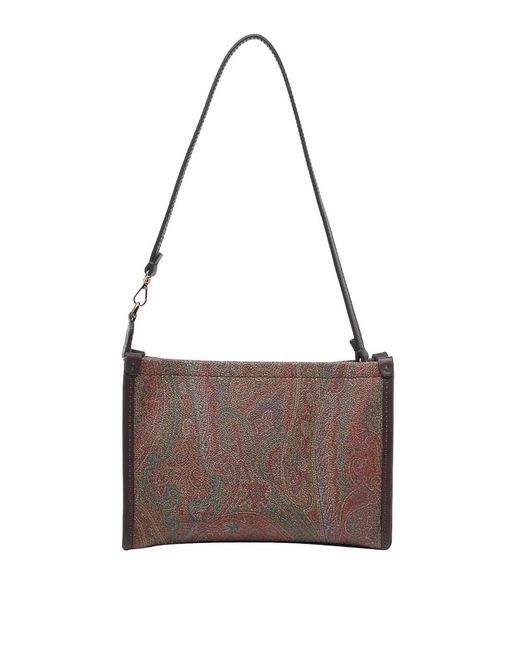 Etro Brown Pegaso Arnica Pouch