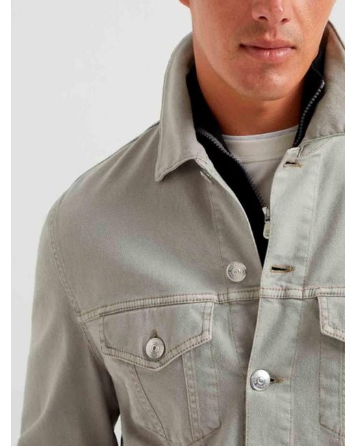 Brunello Cucinelli Gray Overshirt for men