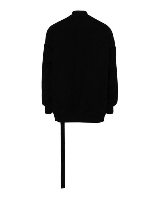 Rick Owens Black Jumbo Flight Padded Bomber Jacket for men