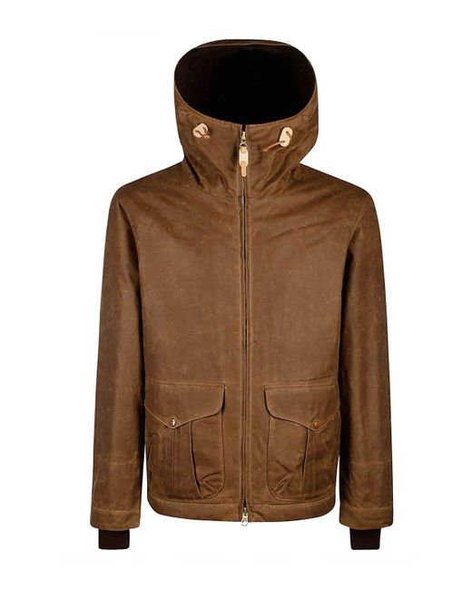 Manifattura Ceccarelli Brown Cotton Jacket for men