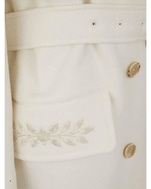 Etro White Oversize Trench Coat