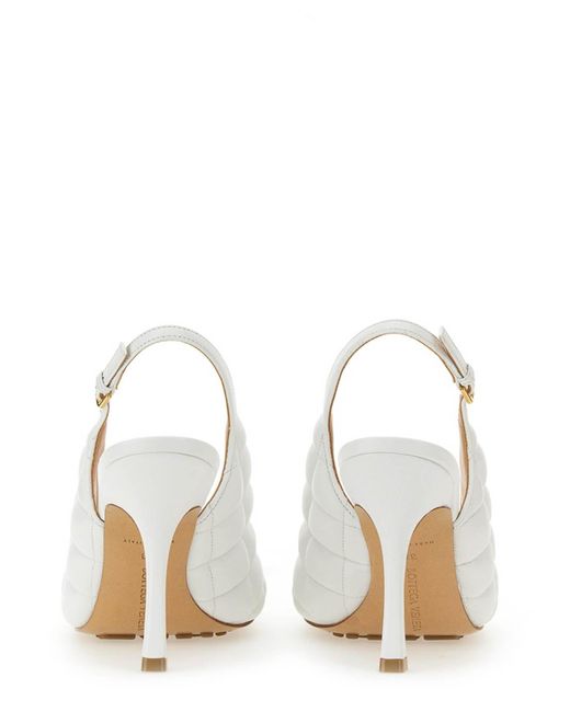 Bottega Veneta White Slingback Sandal Padded