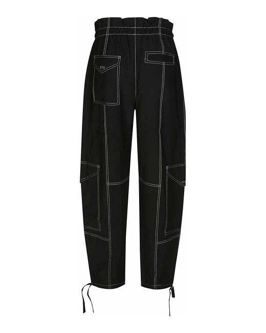 Ganni Black Pocket Trousers