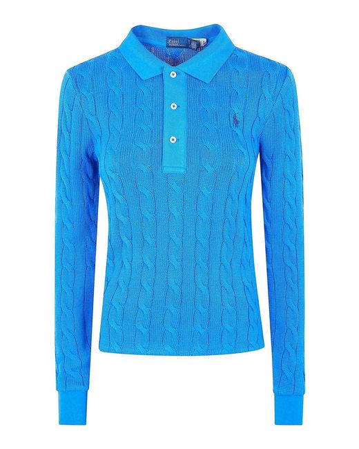 Polo Ralph Lauren Blue Long Sleeves Polo Shirt