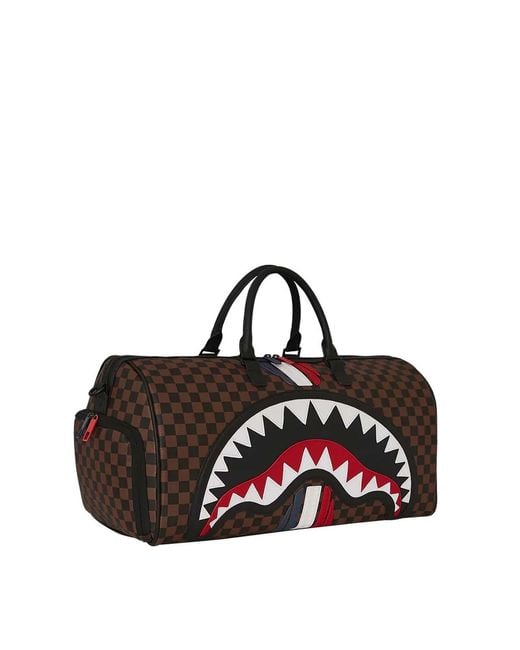 Sprayground Black Machine Francaise Duffle for men