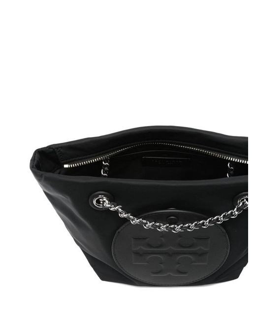 Tory Burch Black Ella Small Nylon Tote